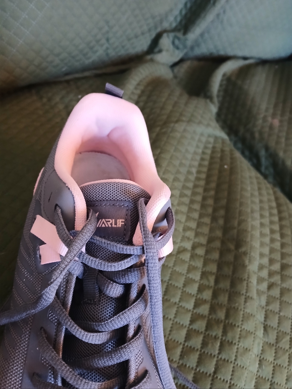 Women’s Lightweight Pink and Gray Sneakers - Picture 11 of 14